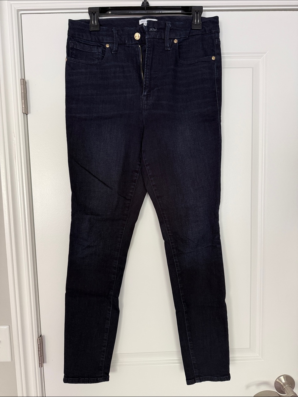 Good American Black Skinny Jeans - Sleek High-Rise Fit